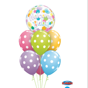 A Colourful Welcome Baby Balloon Bouquet
