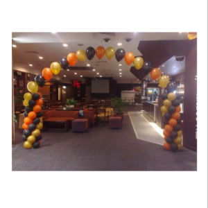 Balloon Columns with Helium Arch