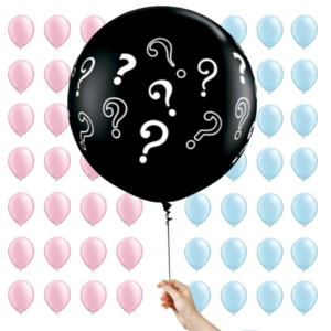 Gender Reveal 90cm Mini Balloons Balloon (Question Mark Print)