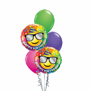 BDay Smiley Happy Birthday Balloon Bouquet