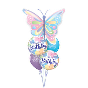 Butterflies Bithday Balloon Bouquet